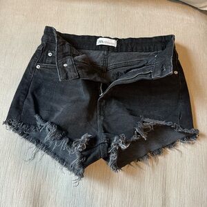 Zara Black Denim Shorts